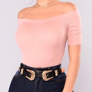 Fashion Nova: Avery Off Shoulder Bodysuit